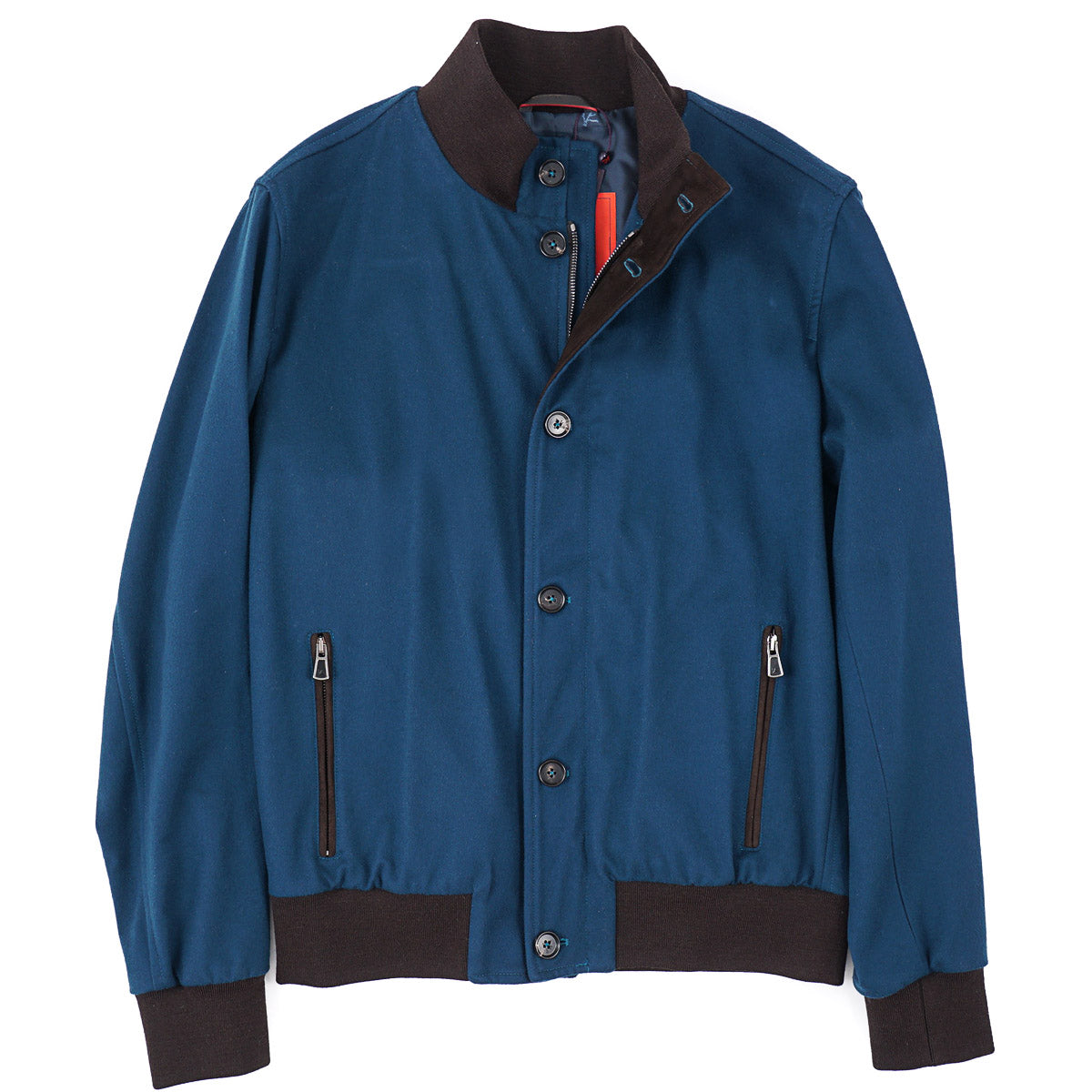Isaia Wool-Cashmere Bomber Jacket
