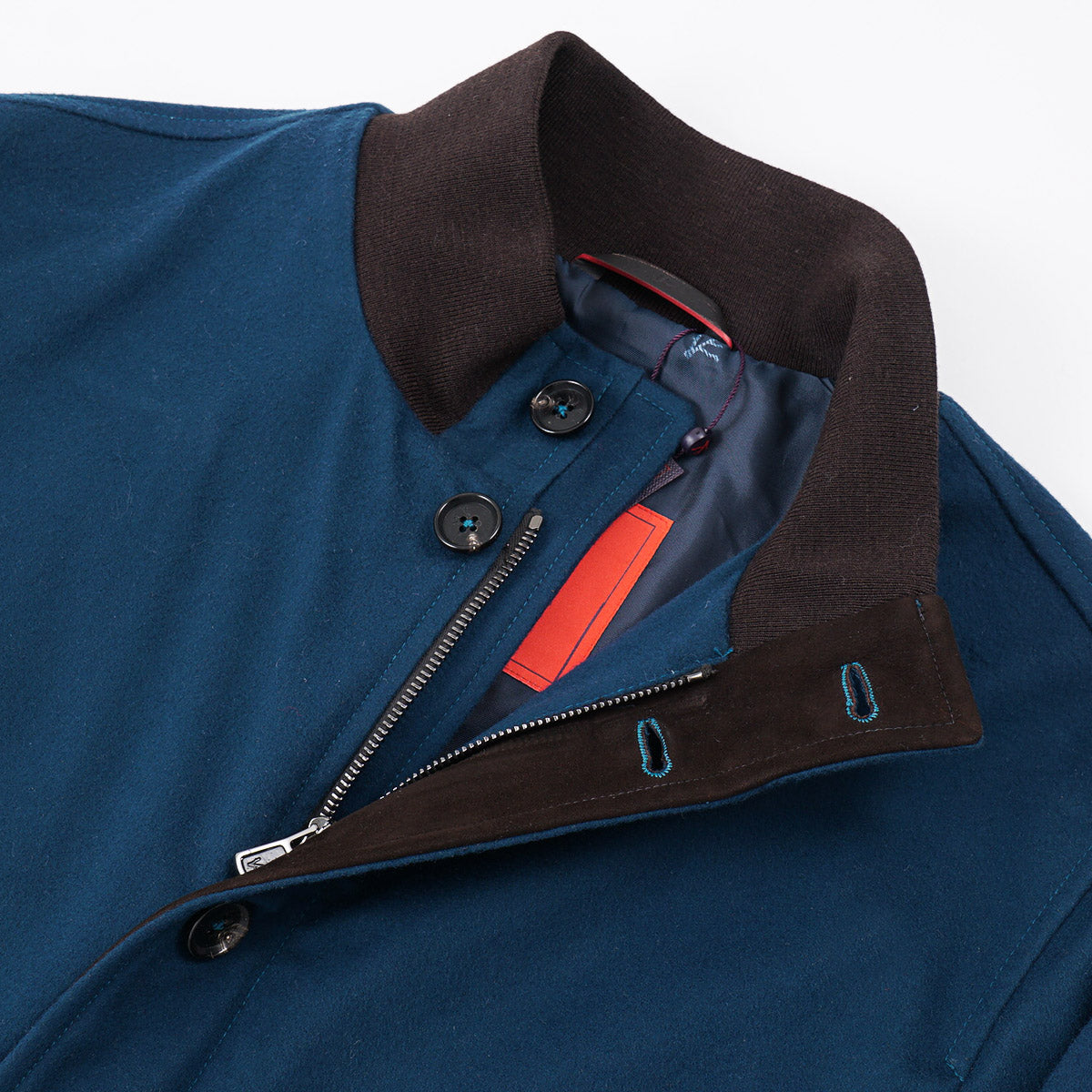 Isaia Wool-Cashmere Bomber Jacket