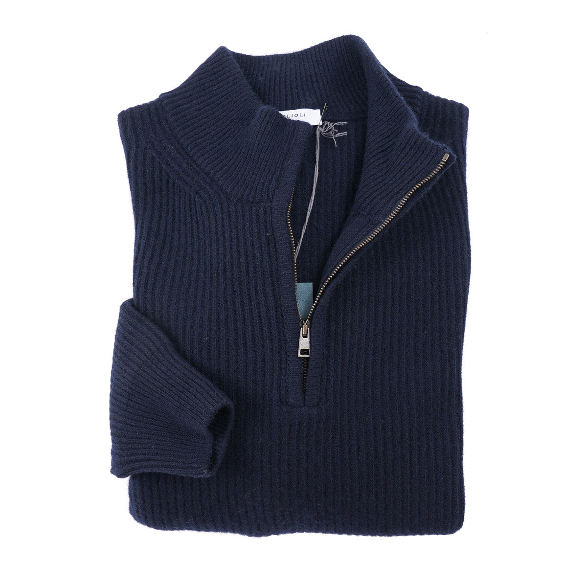 Boglioli Half Zip Wool-Cashmere Sweater - Top Shelf Apparel