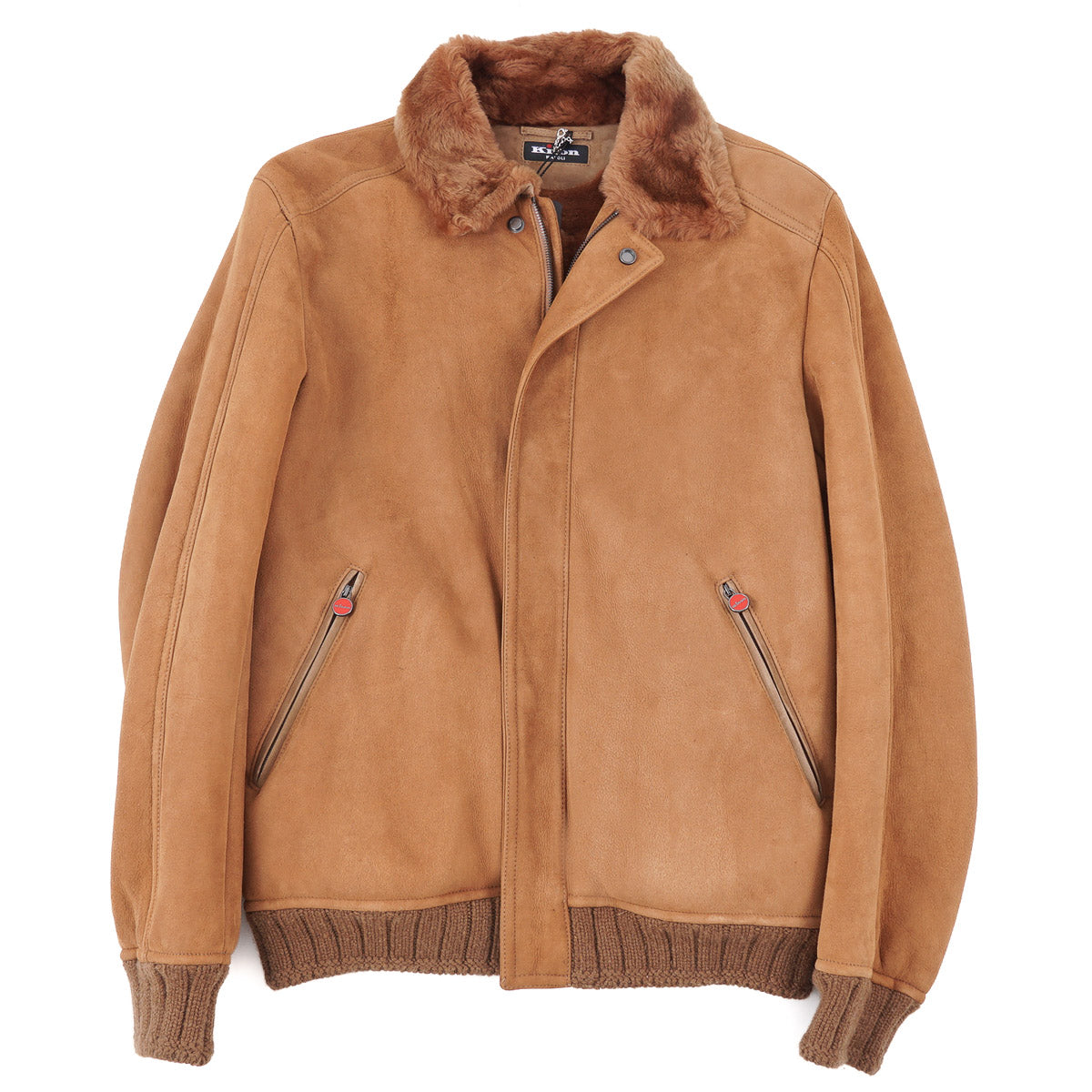 Kiton Plush Shearling-Lined Leather Jacket - Top Shelf Apparel