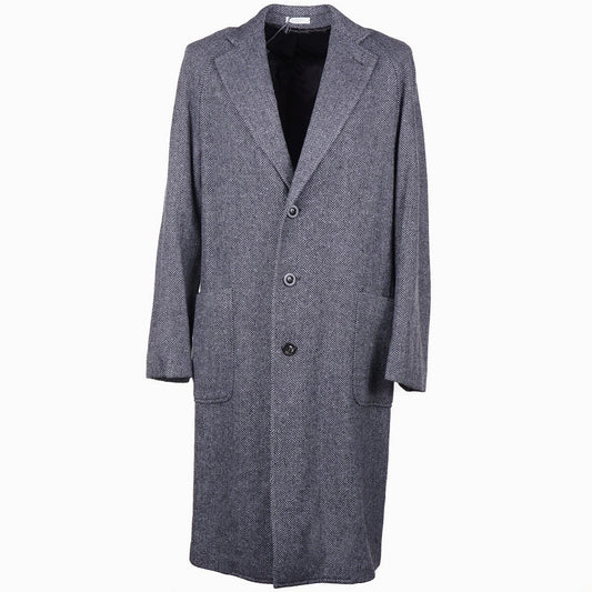 Boglioli Soft-Constructed Wool Overcoat