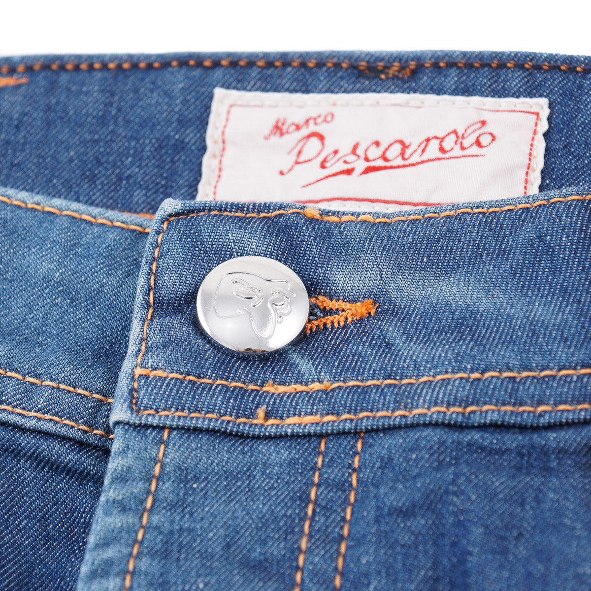 Marco Pescarolo Cotton-Silk Denim Jeans - Top Shelf Apparel