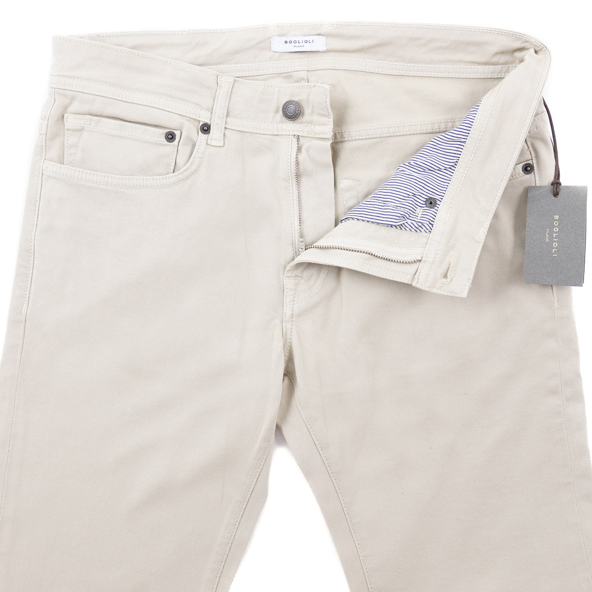 Boglioli Twill Denim 5-Pocket Pants - Top Shelf Apparel