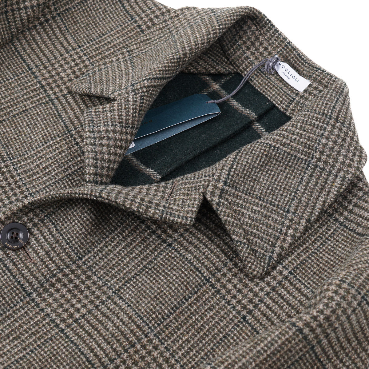 Boglioli Plaid Brushed Wool Overcoat - Top Shelf Apparel