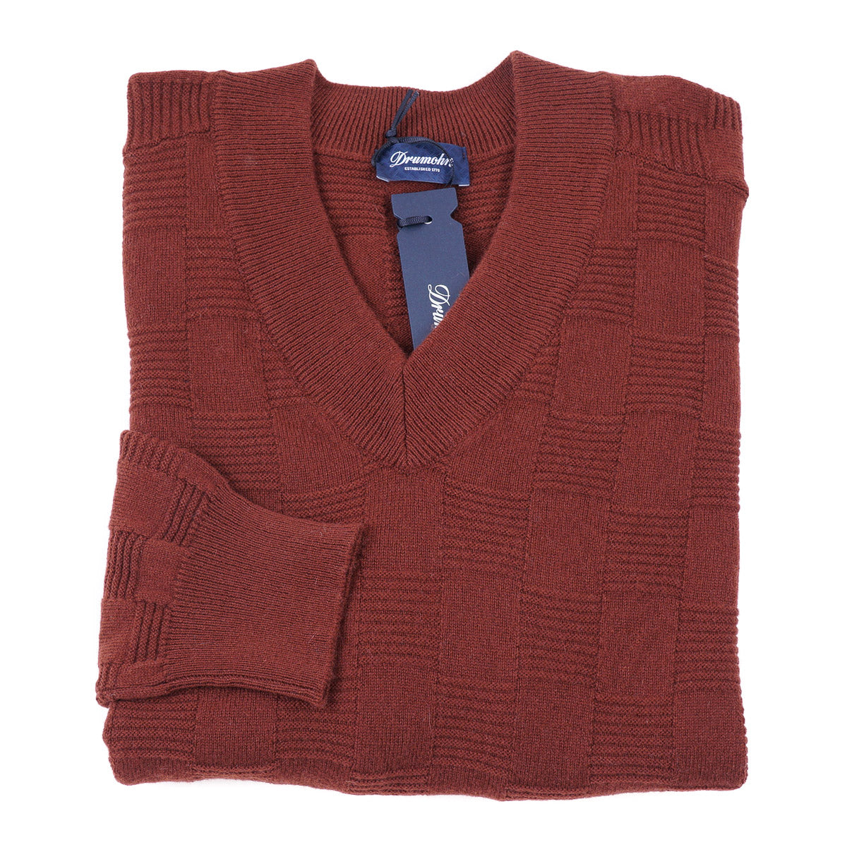 Drumohr Geometric Knit Cashmere Sweater - Top Shelf Apparel