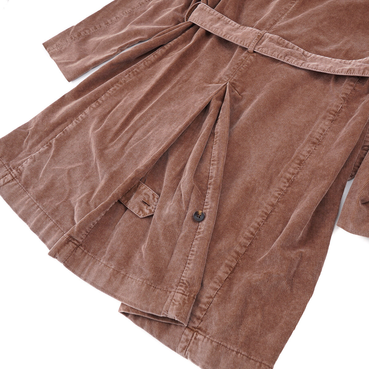 Boglioli Corduroy Cotton Belted Overcoat - Top Shelf Apparel