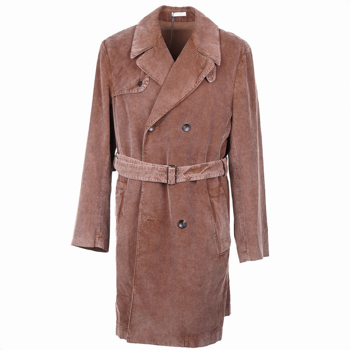 Boglioli Corduroy Cotton Belted Overcoat - Top Shelf Apparel