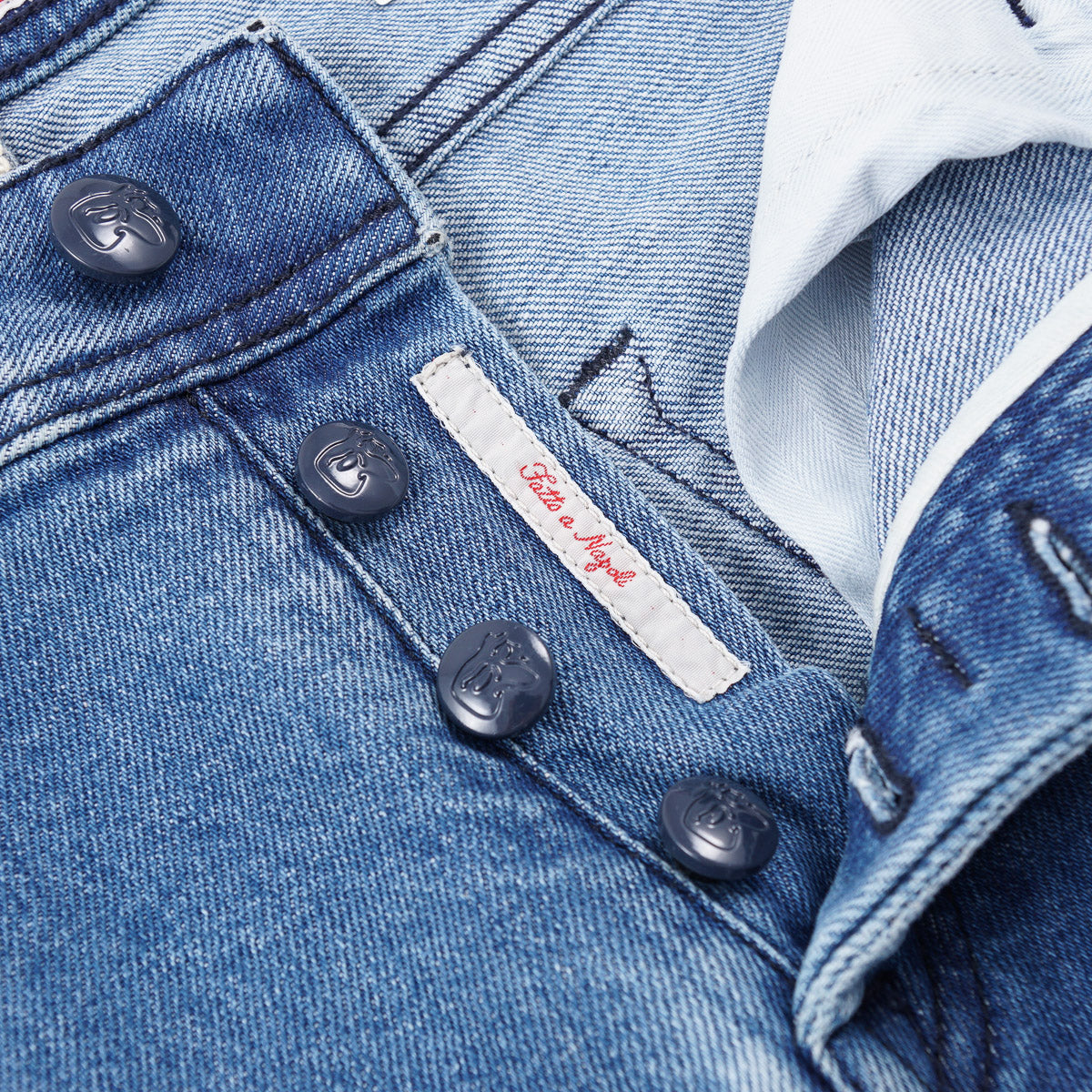 Dark Blue Jeans Back Pocket Isolated On White Background Denim Fashion Pocket  Design Closeup Of Stitch Seams Rivet And Fabric Texture Stock Photo -  Download Image Now - iStock