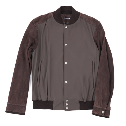Kiton Suede and Nylon Bomber Jacket - Top Shelf Apparel