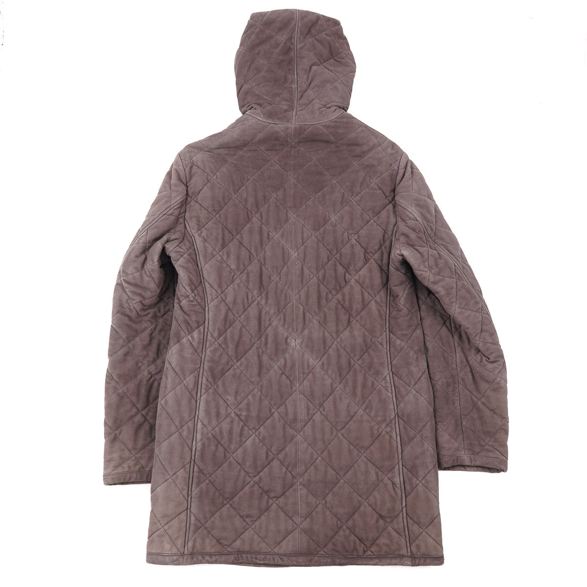 Mandelli Cashmere-Lined Quilted Suede Parka - Top Shelf Apparel