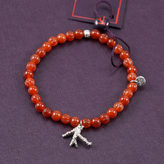 Isaia Coral Charm Bracelet in Red-Orange - Top Shelf Apparel