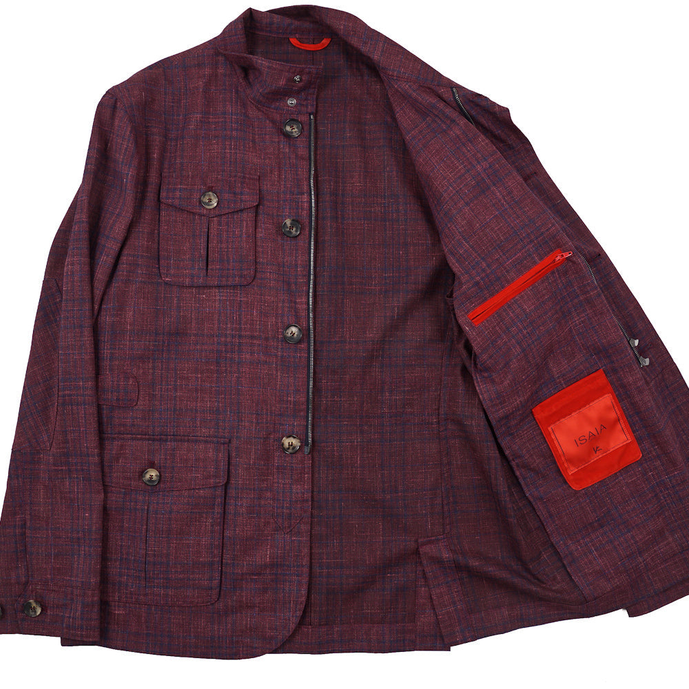 Isaia Wool-Silk-Linen Field Jacket - Top Shelf Apparel