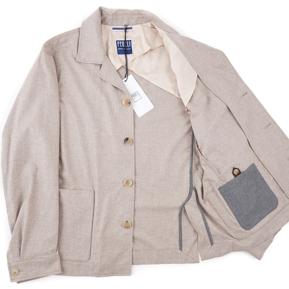 Fedeli Wool-Silk-Cashmere Jacket - Top Shelf Apparel