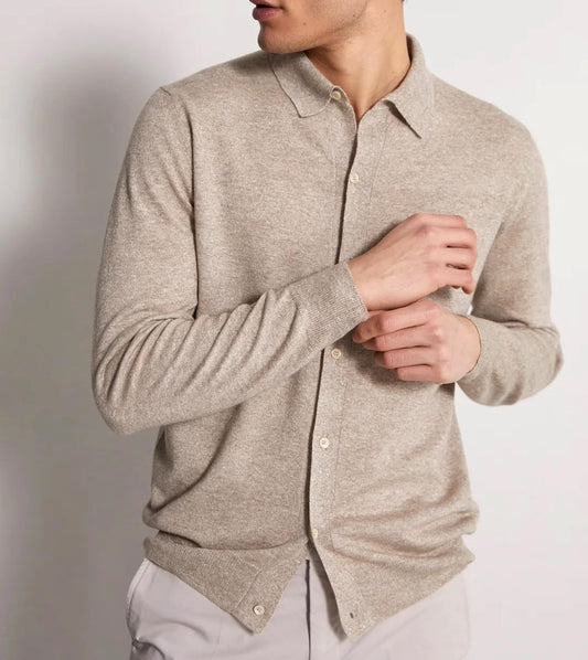 Fedeli Cashmere-Linen Cardigan Sweater-Shirt - Top Shelf Apparel