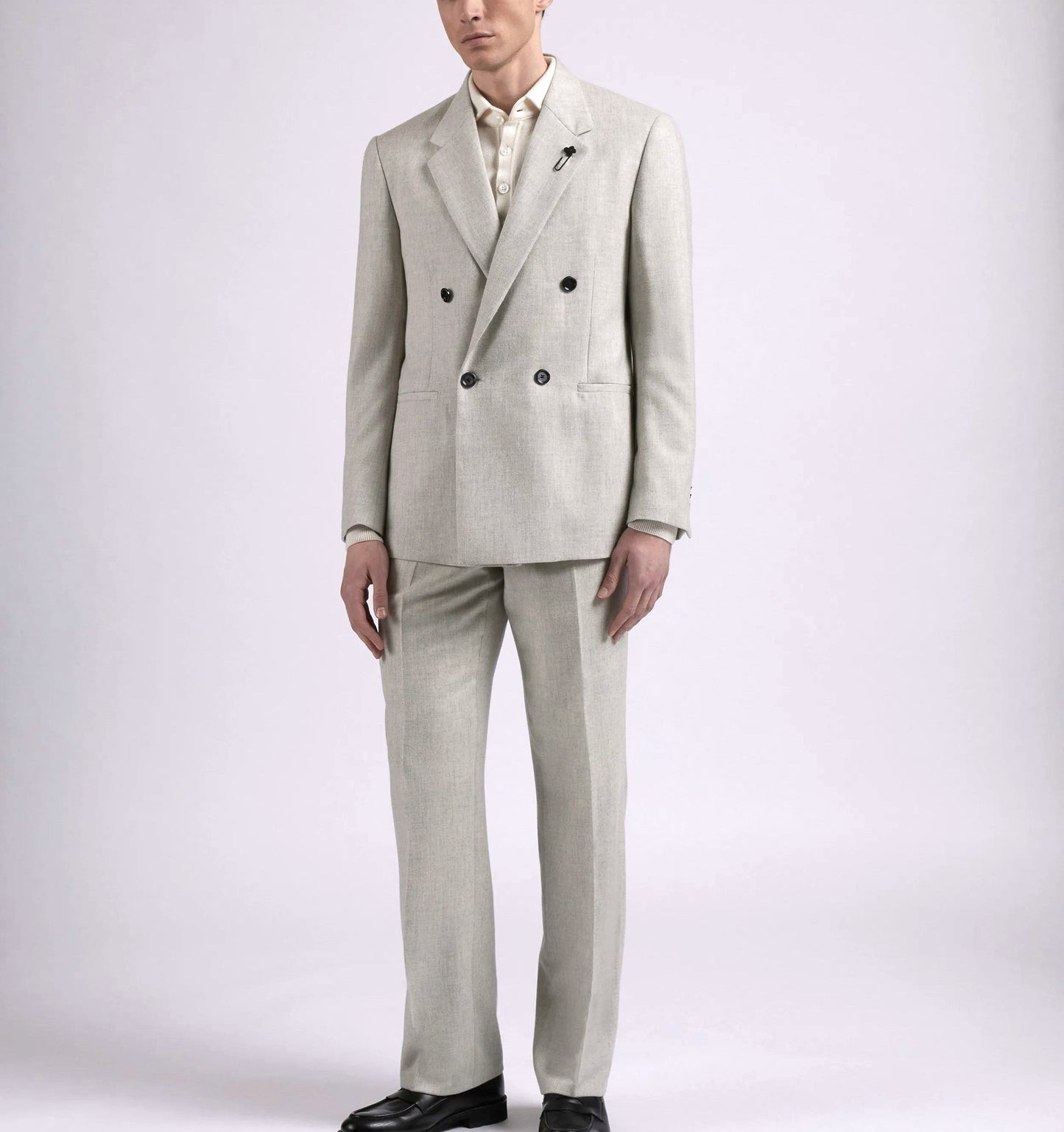 Lardini Flannel Cashmere-Wool Suit - Top Shelf Apparel