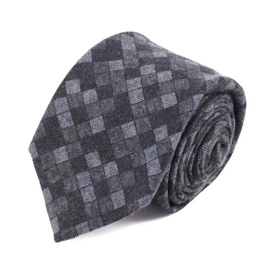 Isaia Check Print Wool and Silk Tie - Top Shelf Apparel