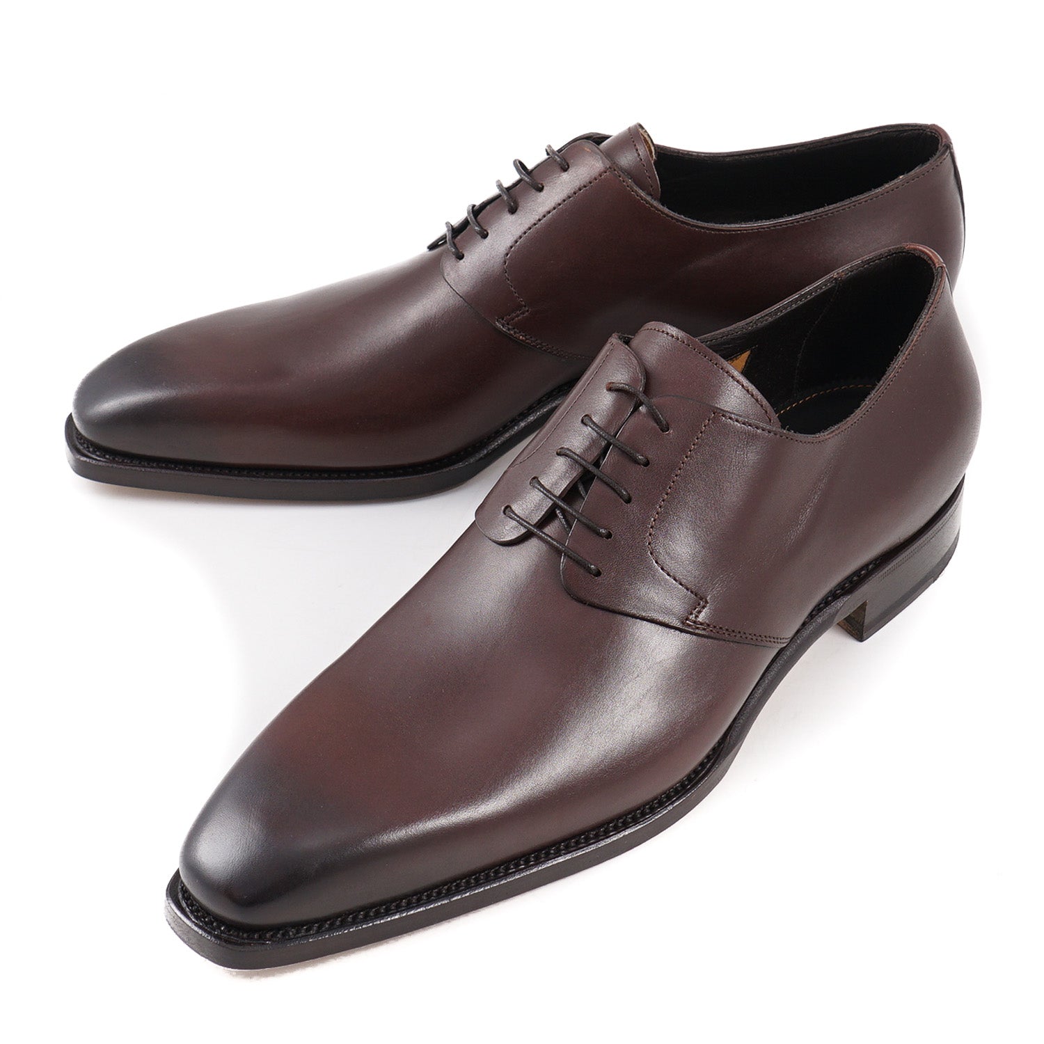 Santoni Goodyear Welt Derby in Brown Top Shelf Apparel