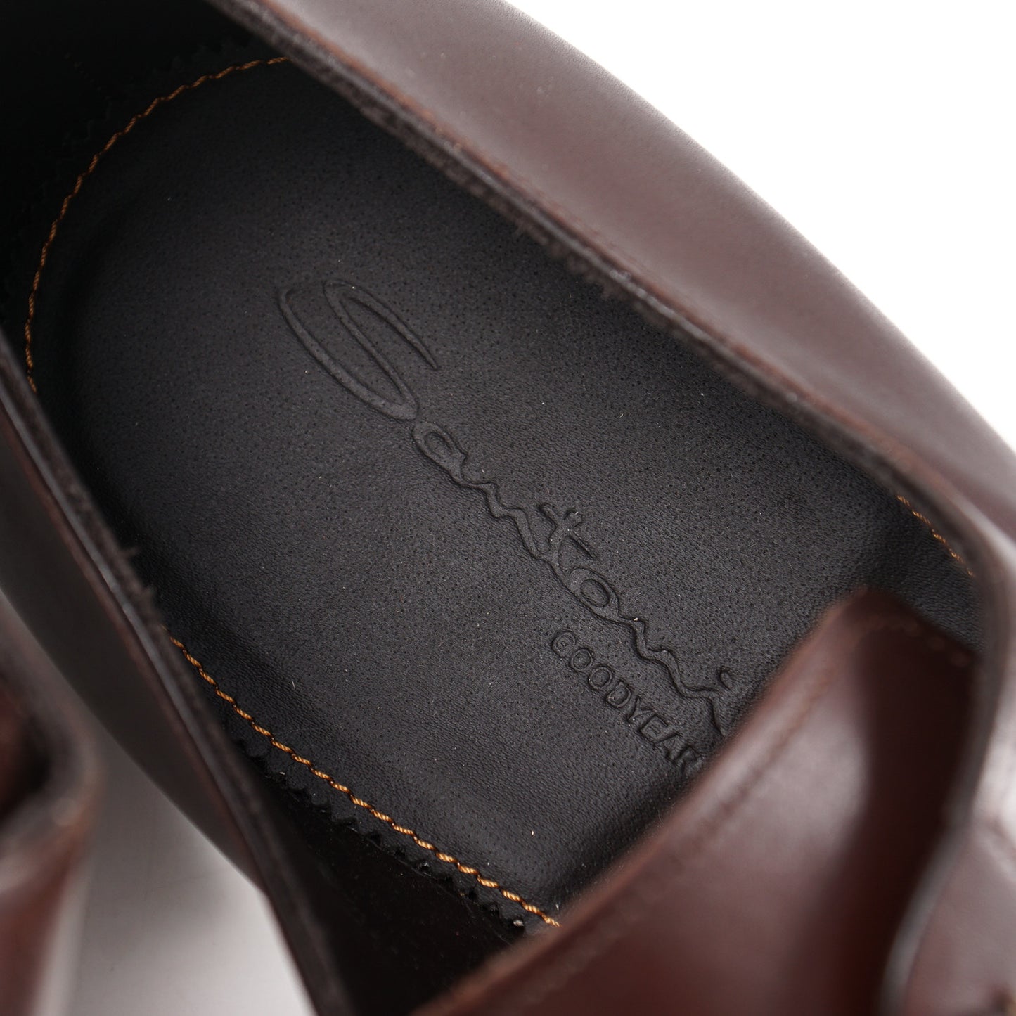 Santoni Goodyear-Welt Derby in Brown - Top Shelf Apparel