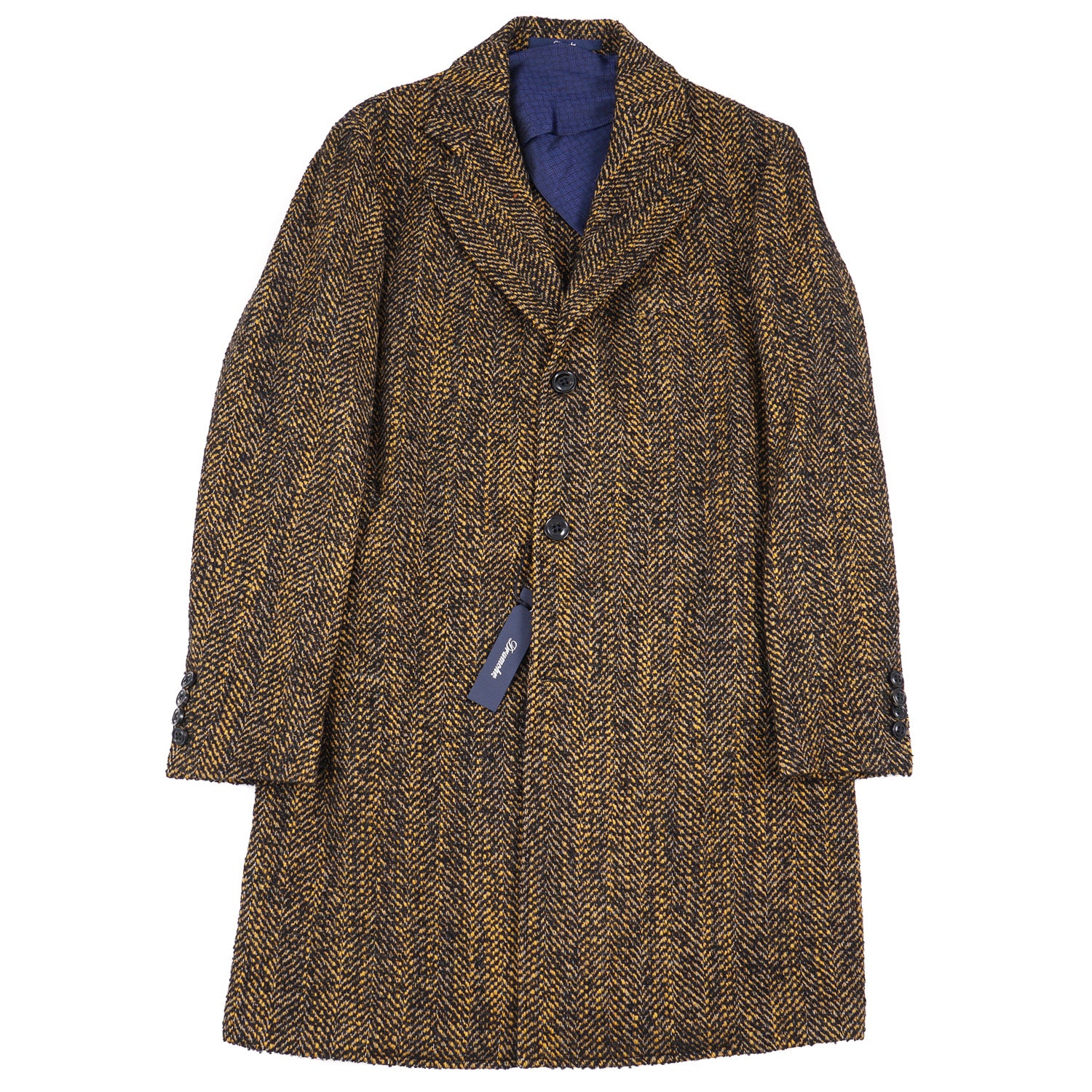 Drumohr Woven Herringbone Wool Overcoat - Top Shelf Apparel
