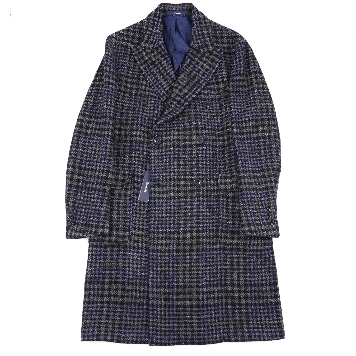 Drumohr Layered Plaid Wool Overcoat - Top Shelf Apparel