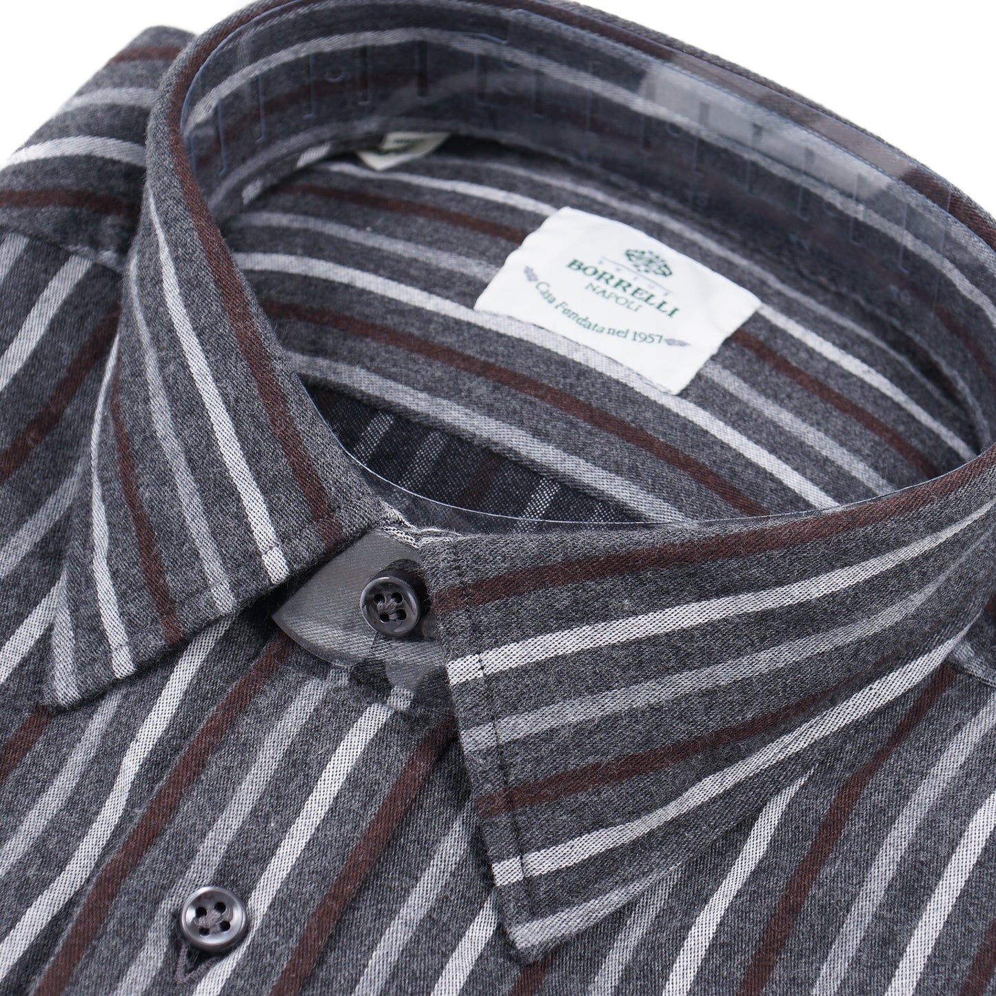 Luigi Borrelli Regular-Fit Flannel Cotton Shirt - Top Shelf Apparel