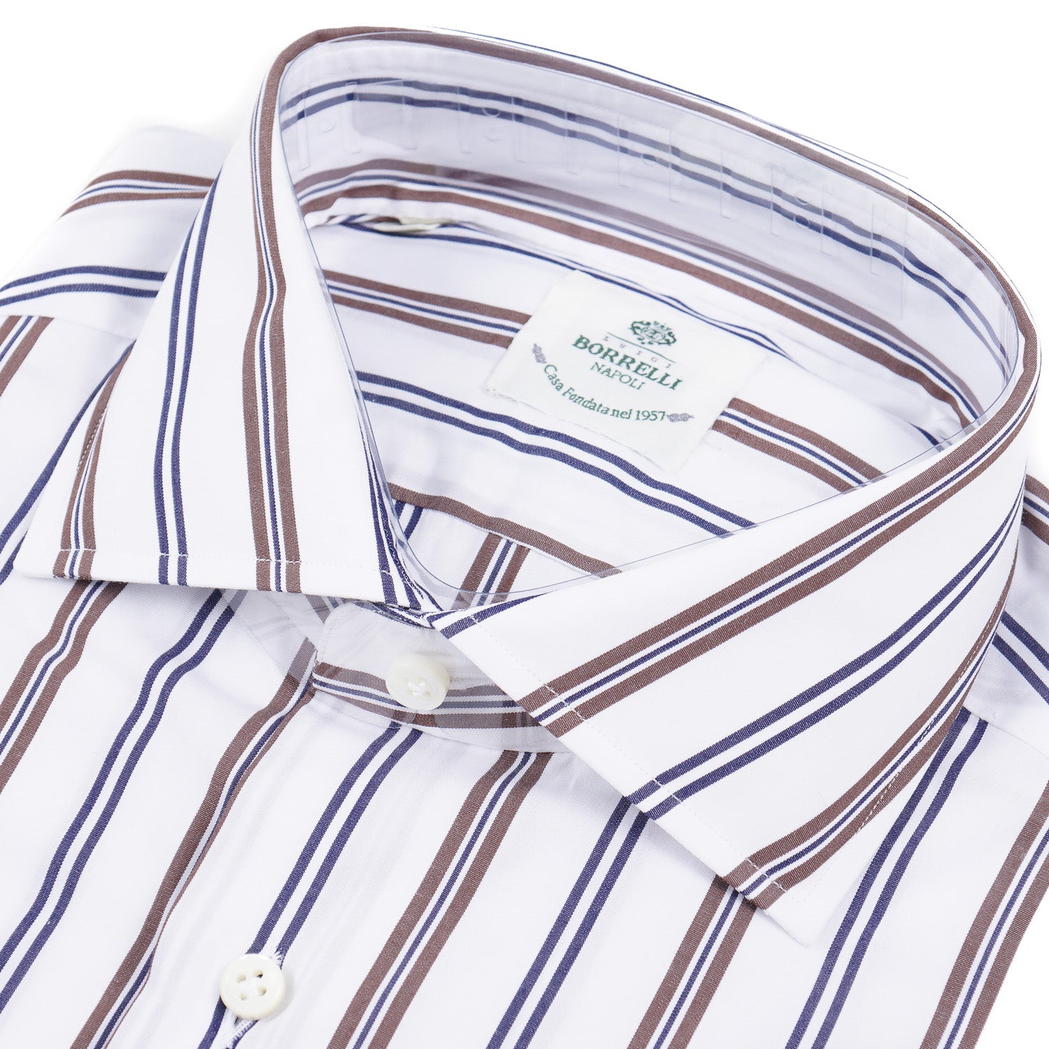 Luigi Borrelli Tailored-Fit Cotton Dress Shirt - Top Shelf Apparel
