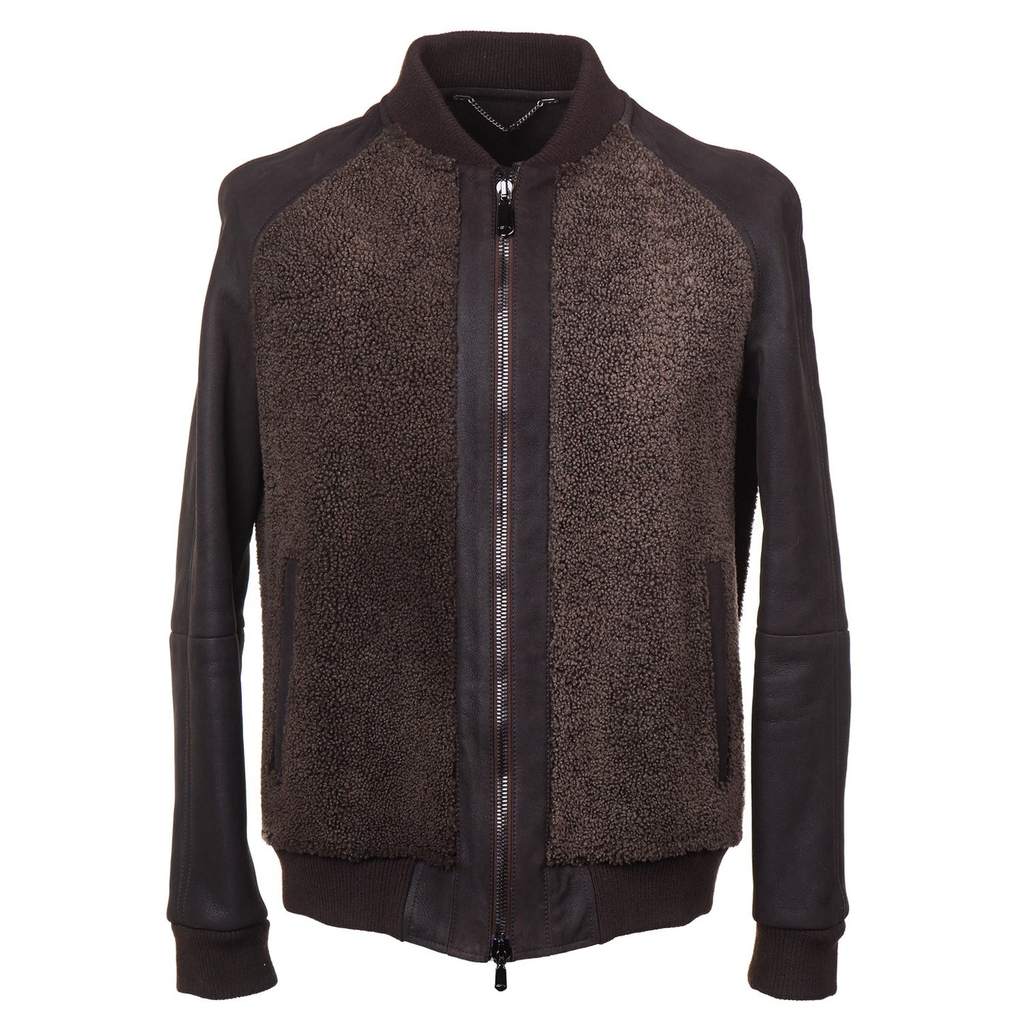 Cesare Attolini Shearling Leather Bomber Jacket - Top Shelf Apparel