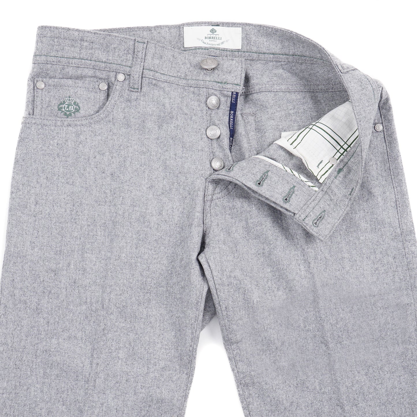 Luigi Borrelli Wool 5-Pocket Pants - Top Shelf Apparel