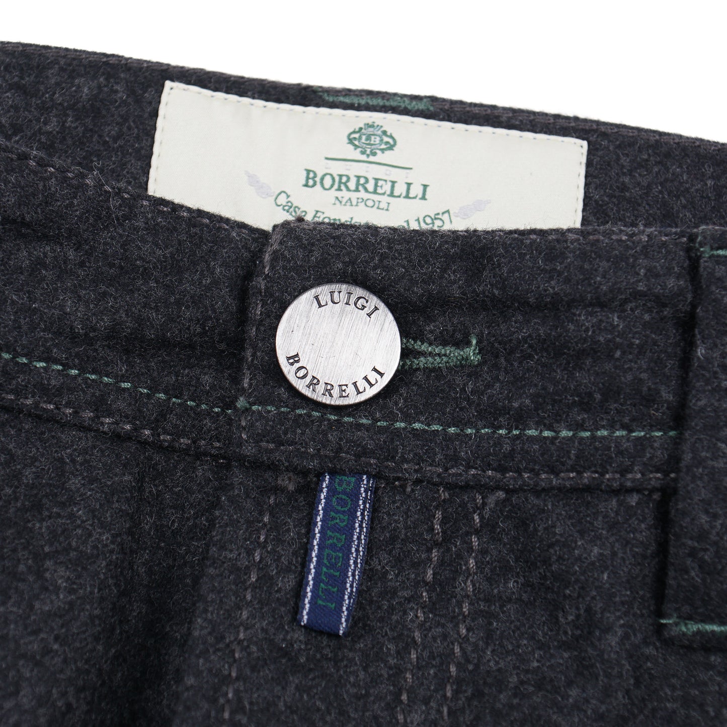 Luigi Borrelli Wool 5-Pocket Pants - Top Shelf Apparel