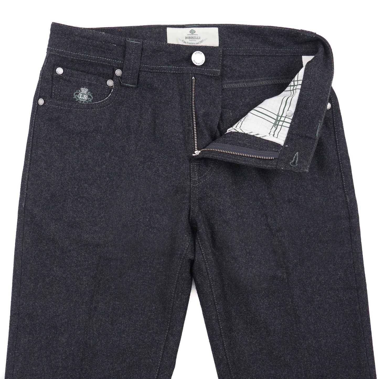 Luigi Borrelli Wool 5-Pocket Pants - Top Shelf Apparel