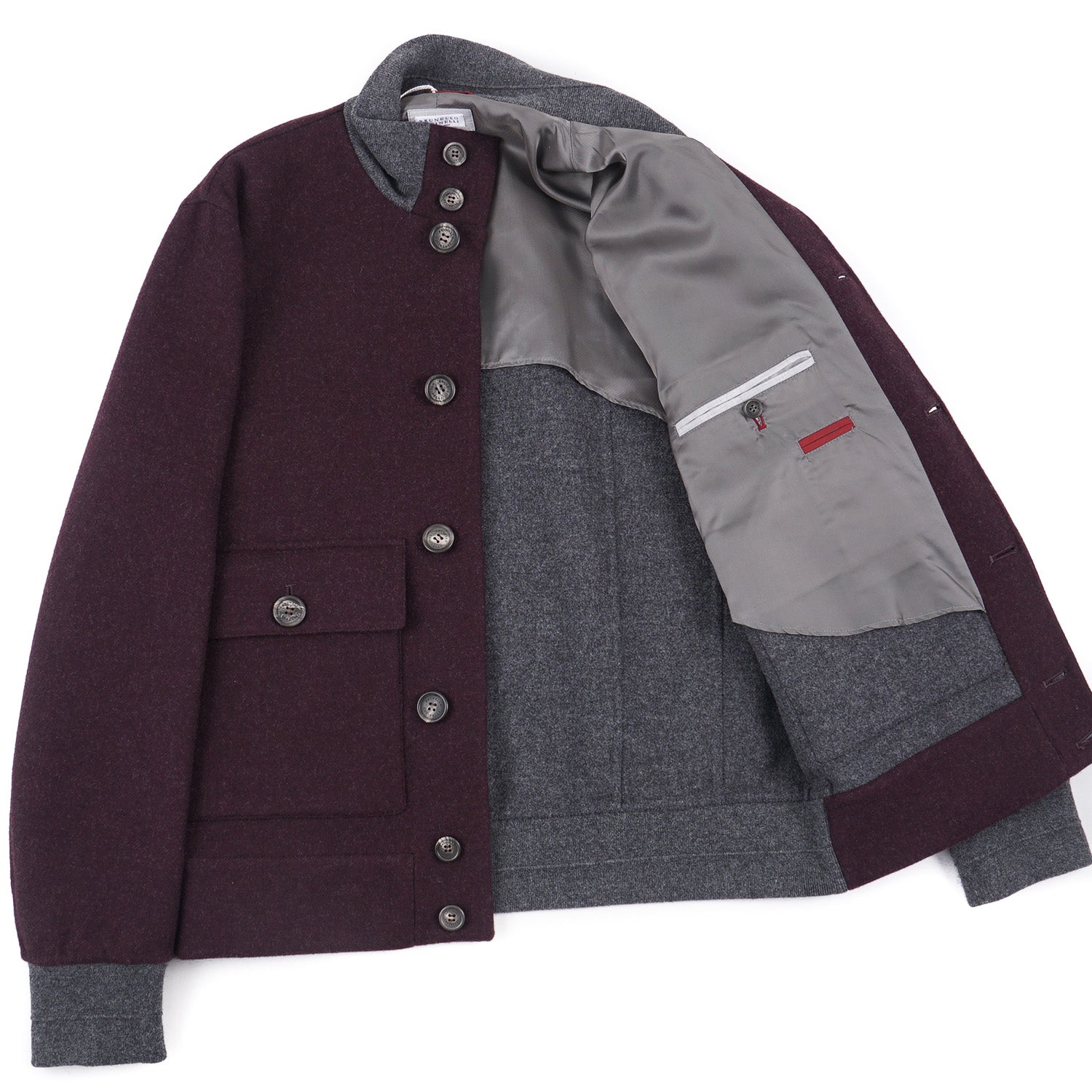 Brunello Cucinelli Soft Wool Bomber Jacket