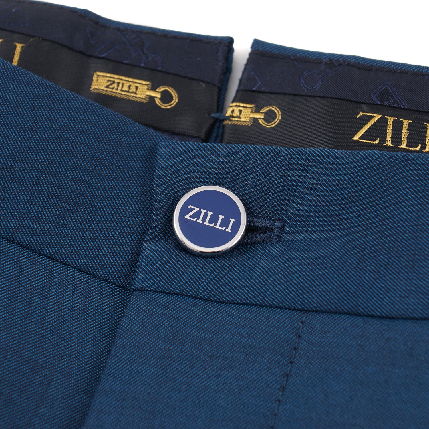 Zilli Slim-Fit Wool Pants with Leather Details - Top Shelf Apparel