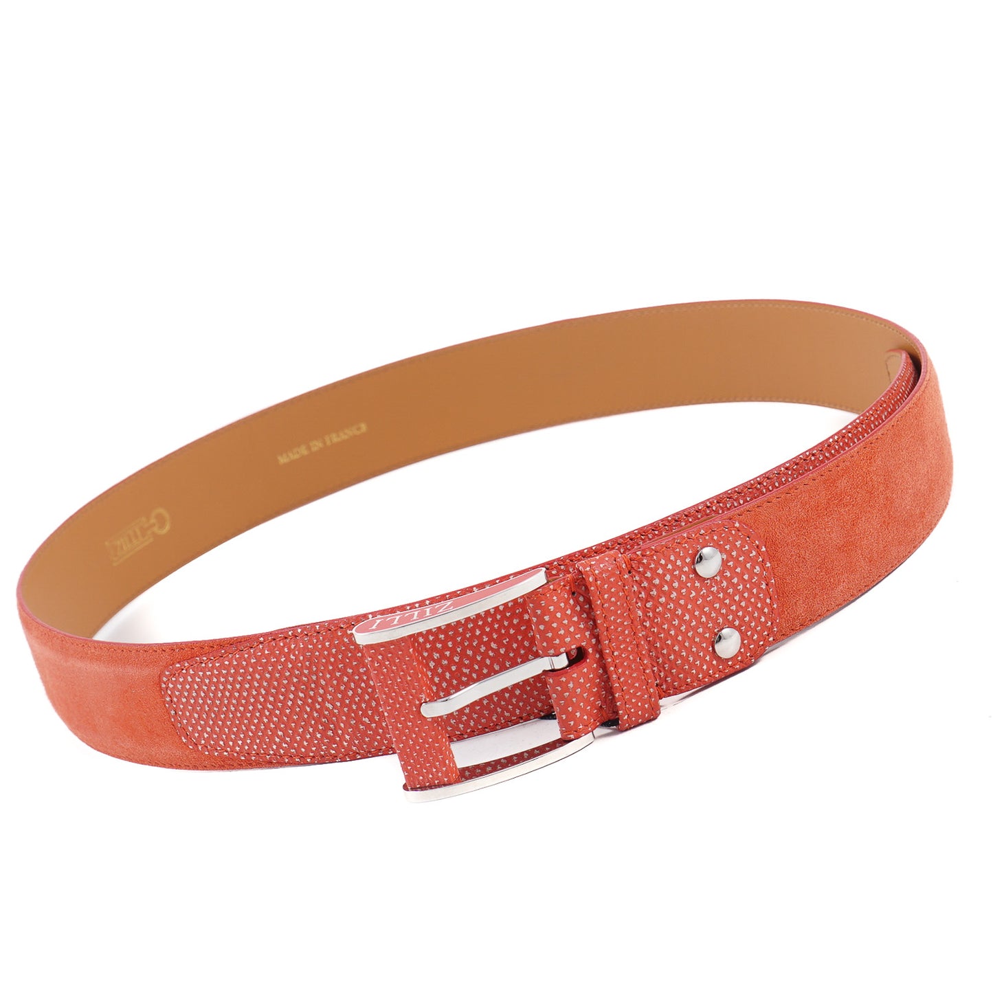 Zilli Belt in Suede and Snake Skin - Top Shelf Apparel