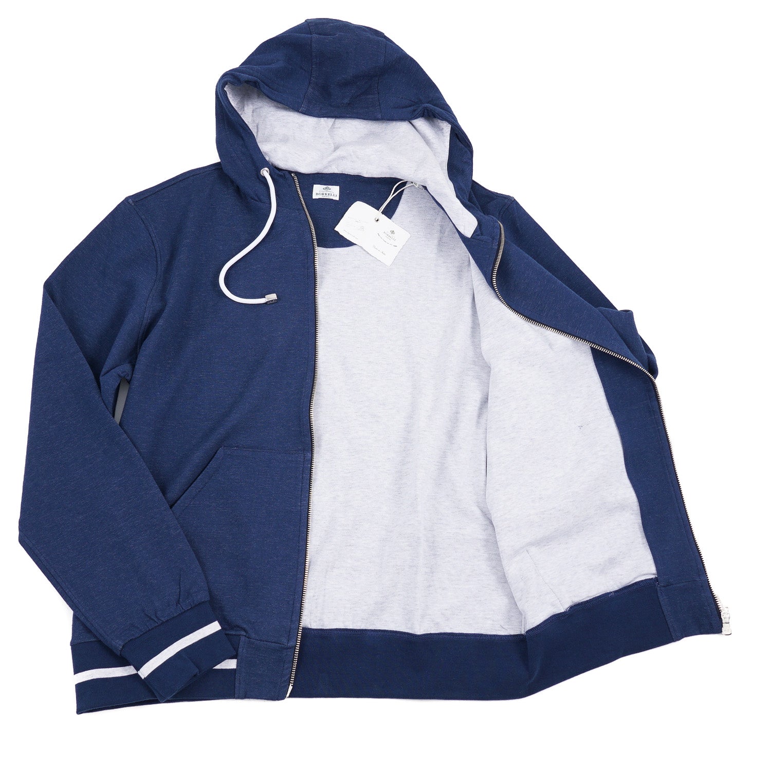 Borrelli Slim-Fit Hooded Sweatshirt - Top Shelf Apparel