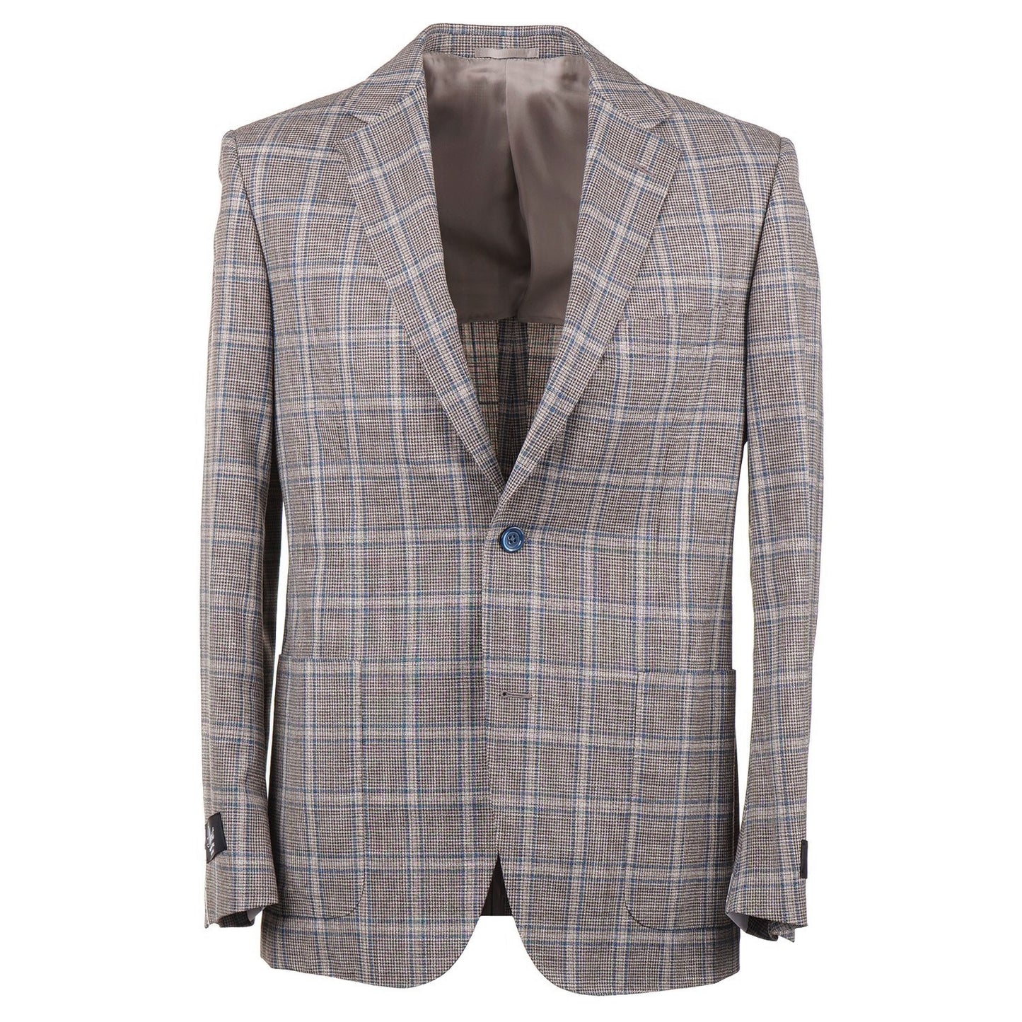 Belvest Slim-Fit Layered Check Wool-Silk Suit - Top Shelf Apparel