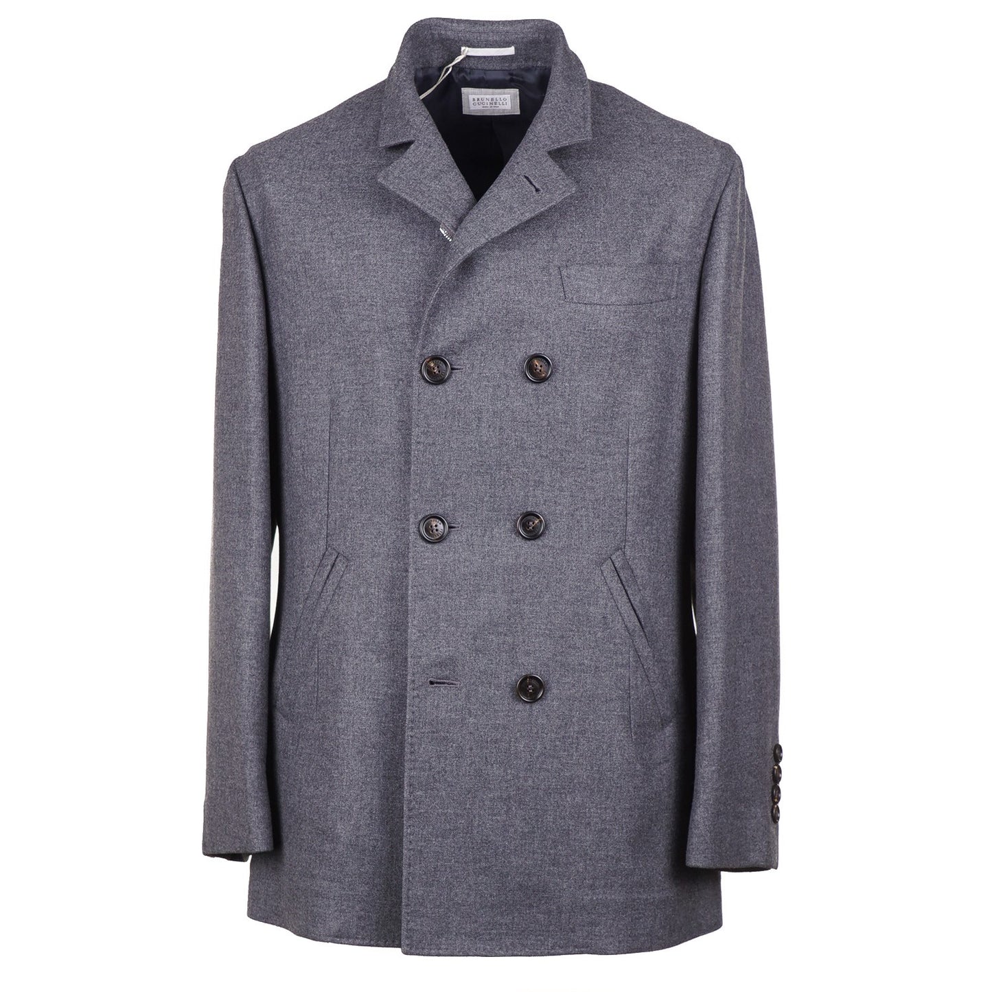 Brunello Cucinelli Mid-Weight Cashmere Peacoat - Top Shelf Apparel