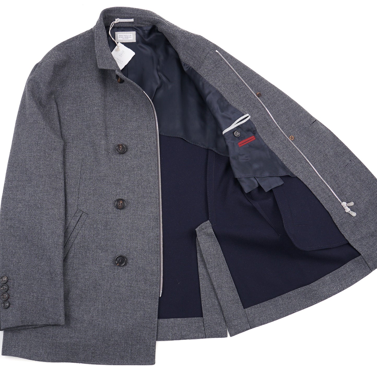 Brunello Cucinelli Mid-Weight Cashmere Peacoat - Top Shelf Apparel