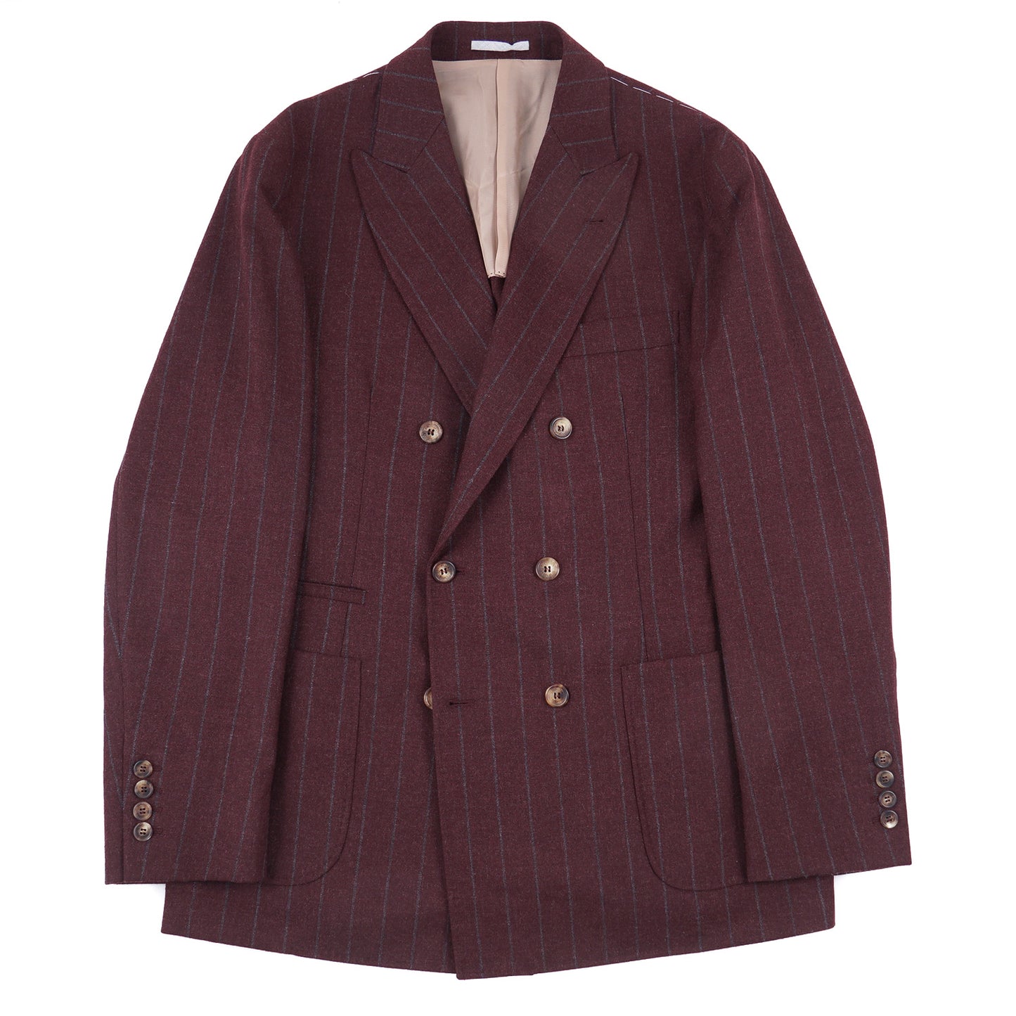 Brunello Cucinelli Burgundy Flannel Sport Coat - Top Shelf Apparel