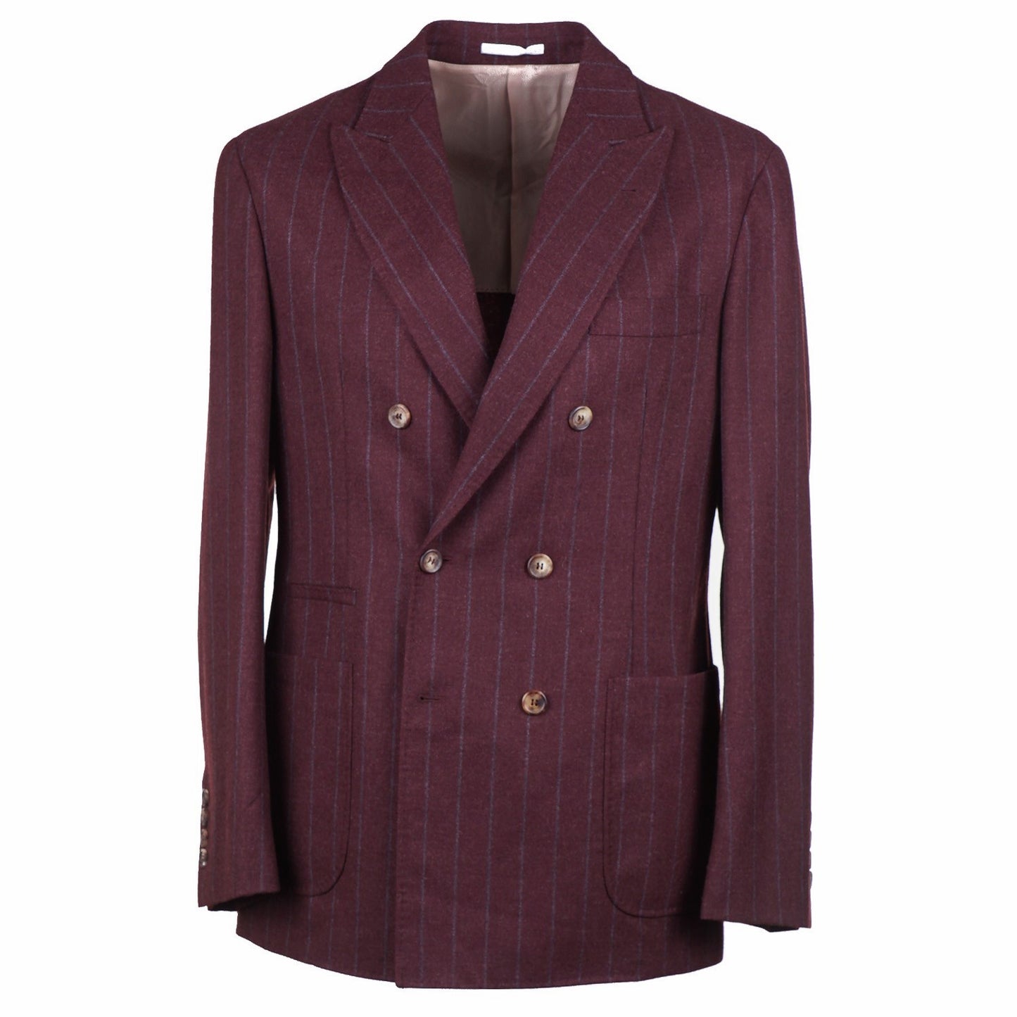 Brunello Cucinelli Burgundy Flannel Sport Coat - Top Shelf Apparel