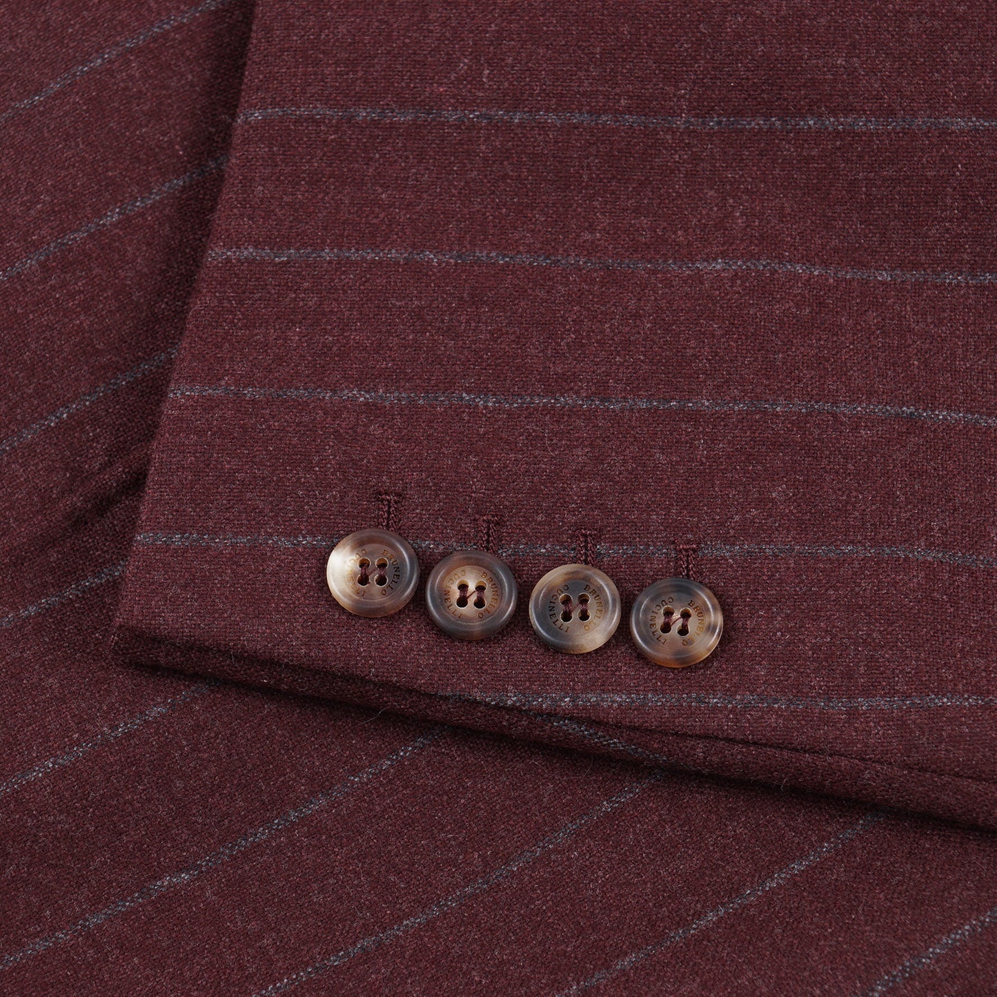 Brunello Cucinelli Burgundy Flannel Sport Coat - Top Shelf Apparel