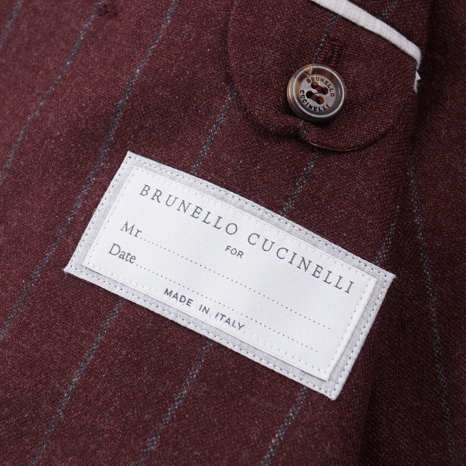 Brunello Cucinelli Burgundy Flannel Sport Coat - Top Shelf Apparel