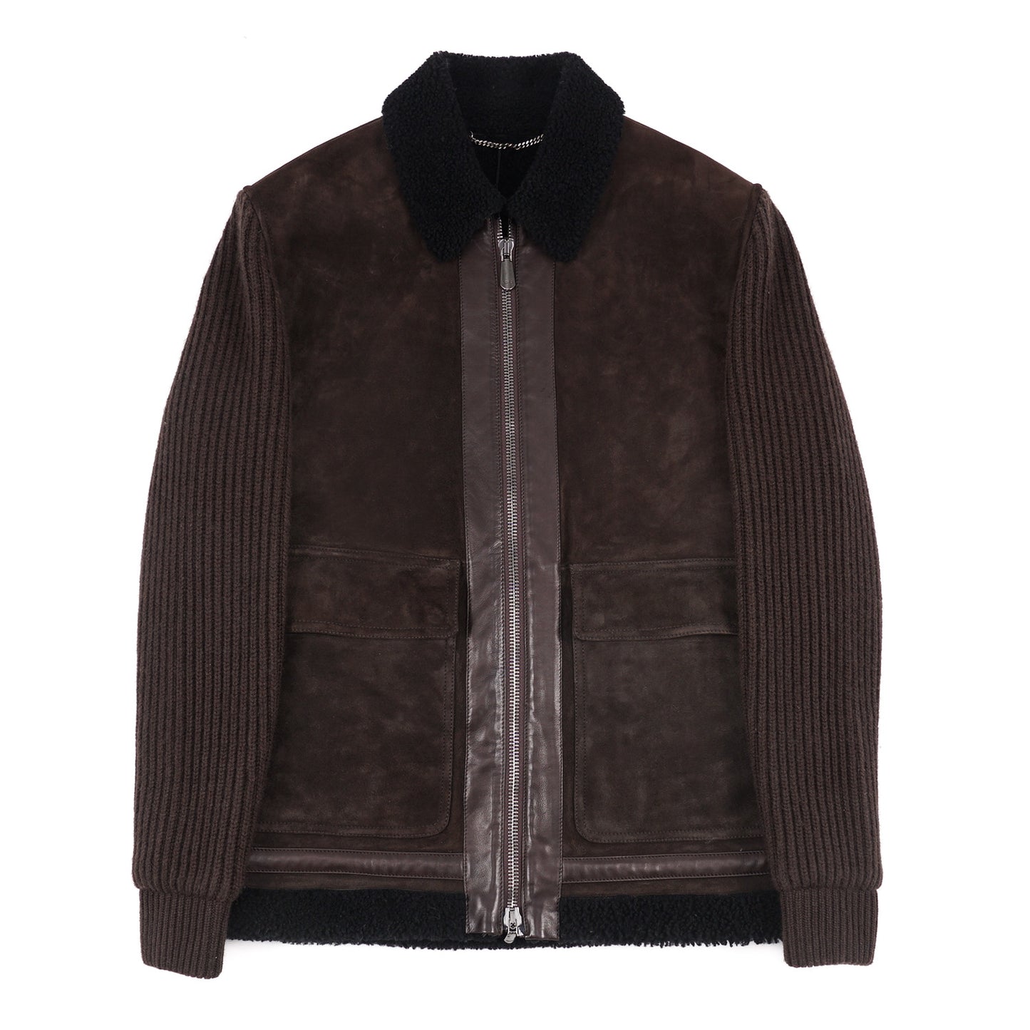 Cesare Attolini Shearling-Lined Suede Jacket - Top Shelf Apparel