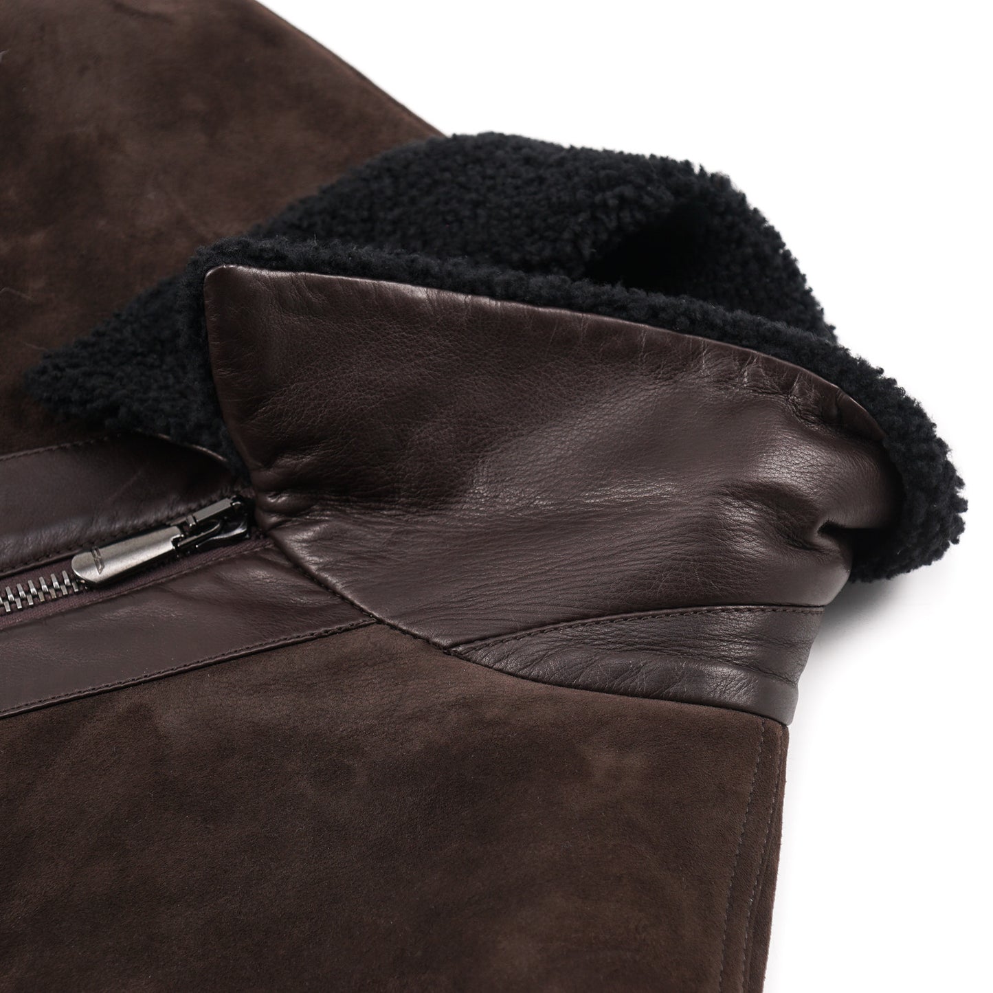 Cesare Attolini Shearling-Lined Suede Jacket - Top Shelf Apparel