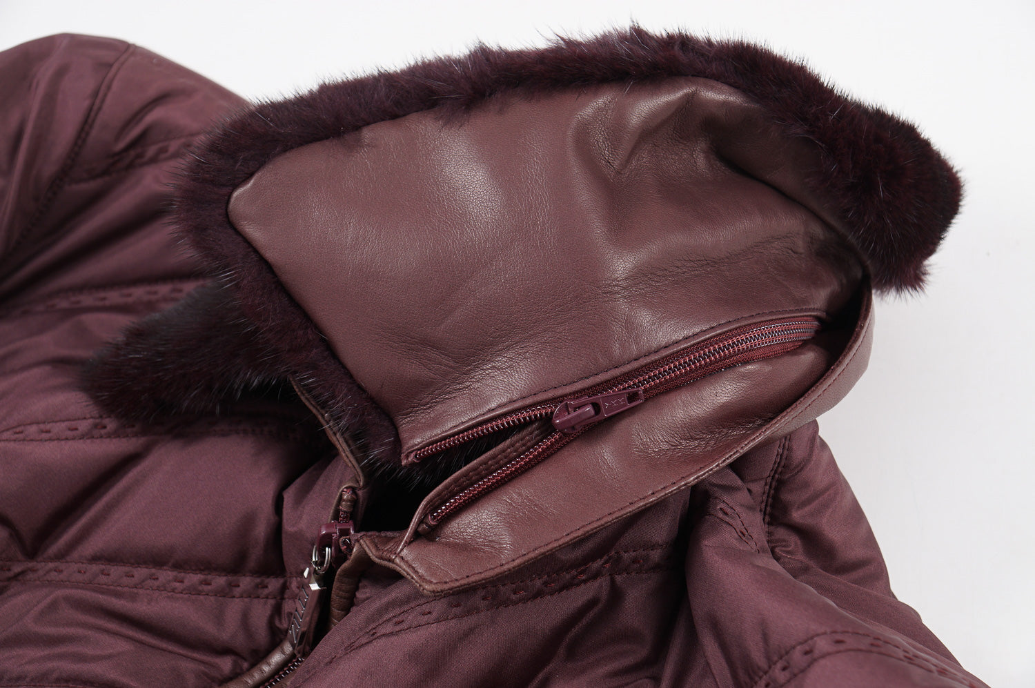 Louis Vuitton Monogram Mink Hooded Bomber Jacket