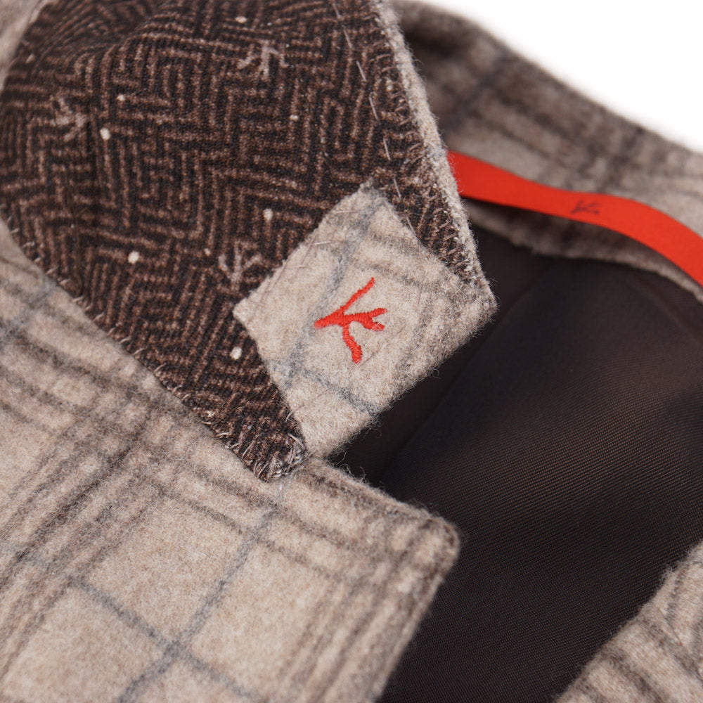 Isaia Cream Check Flannel Wool-Cashmere Sport Coat - Top Shelf Apparel