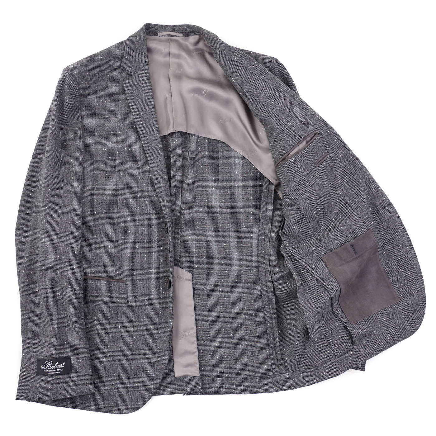 Belvest Wool Suit with Leather Details - Top Shelf Apparel