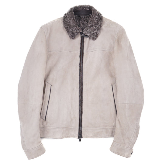Cesare Attolini Shearling-Lined Leather Jacket - Top Shelf Apparel