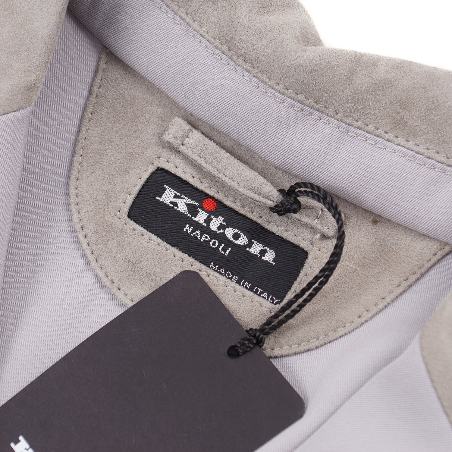 Kiton Lightweight Wool Jacket with Suede Details - Top Shelf Apparel