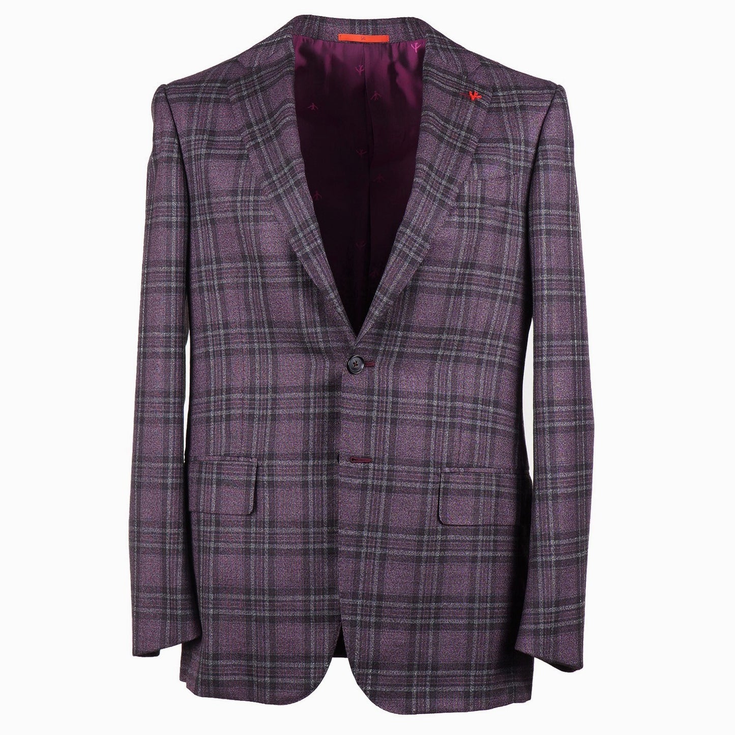 Isaia Layered Check Cashmere Sport Coat - Top Shelf Apparel