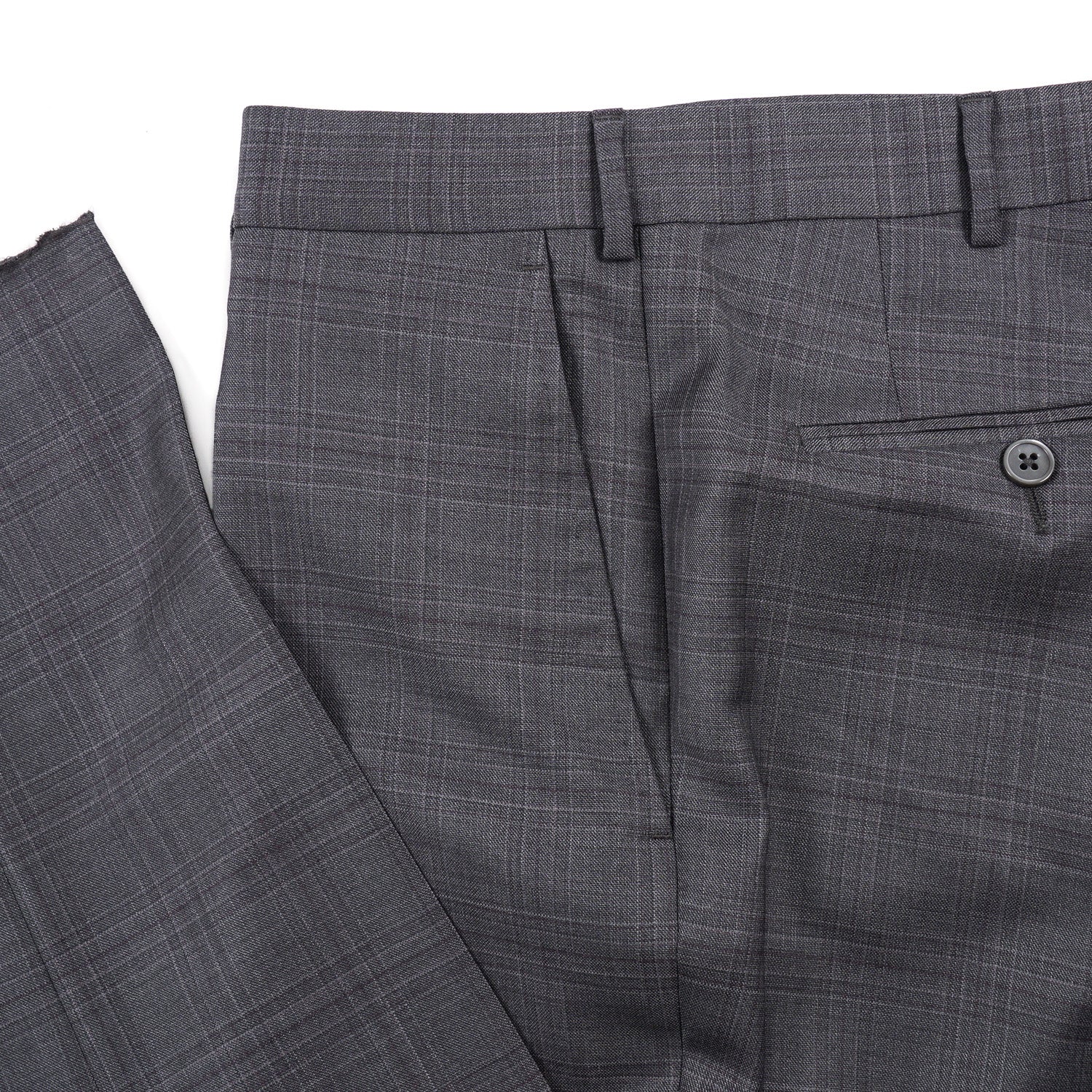 Ermenegildo Zegna Gray Check 'Trofeo' Wool Suit – Top Shelf Apparel